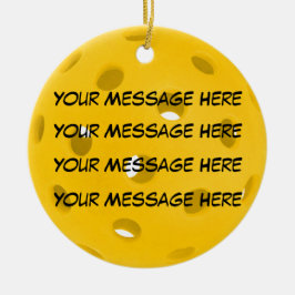 Personaliseer het, Pickleball Keramisch Ornament