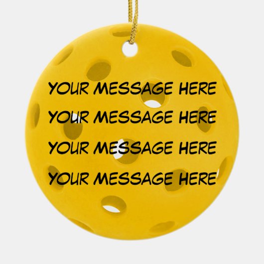 Personaliseer het, Pickleball Keramisch Ornament (Voorkant)