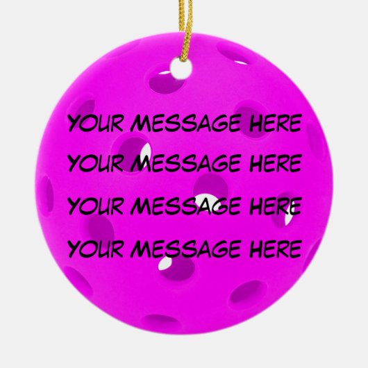 Personaliseer het, Pickleball Keramisch Ornament (Voorkant)