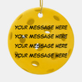 Personaliseer het, Pickleball Keramisch Ornament (Voorkant)