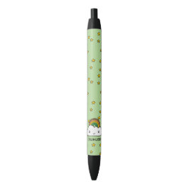 Personaliseer het! retro-sterrenwolken zwarte inkt pen