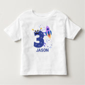PERSONALISEER HET! Schattig Monster #3 Verjaardag Kinder Shirts (Voorkant)