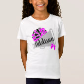 Personaliseer het Shirt Meisjes Cheer T-Shirt Cute (Voorkant)
