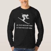 Personaliseer het, Skier T-shirt (Voorkant)