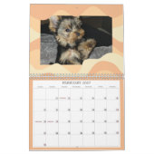 Personaliseer het! Swirl-A-Licious Pet Foto Grijs Kalender (Feb 2027)