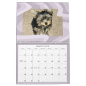 Personaliseer het! Swirl-A-LiciousPet Foto Roze Kalender (Mar 2026)