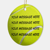 Personaliseer het, Tennis Ball Keramisch Ornament (Links)