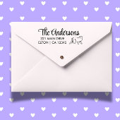 Personaliseer het Terugkeeradres van het Kattensch Rubberstempel