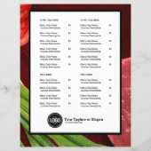 Personaliseer het thema van het steak-restaurant flyer (Achterkant)