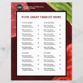 Personaliseer het thema van het steak-restaurant flyer (Voorkant)