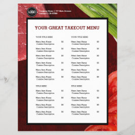 Personaliseer het thema van het steak-restaurant flyer