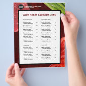 Personaliseer het thema van het steak-restaurant flyer (Hand)