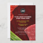 Personaliseer het thema van het steak-restaurant kaart (Voorkant)