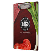 Personaliseer het thema van het steak-restaurant klembord (Links)