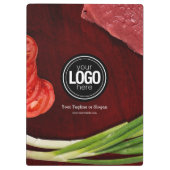 Personaliseer het thema van het steak-restaurant klembord (Achterkant)