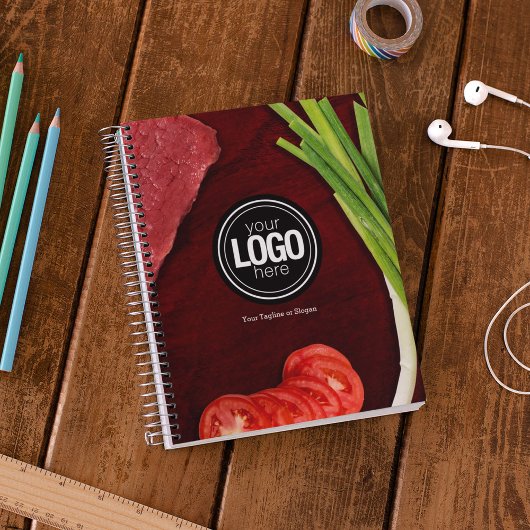 Personaliseer het thema van het steak-restaurant notitieboek