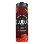 Personaliseer het thema van het steak-restaurant thermosbeker (Voorkant)