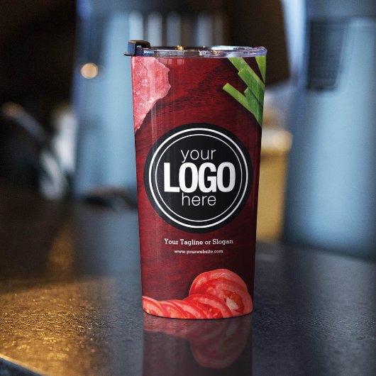 Personaliseer het thema van het steak-restaurant thermosbeker