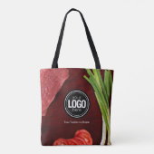 Personaliseer het thema van het steak-restaurant tote bag (Achterkant)