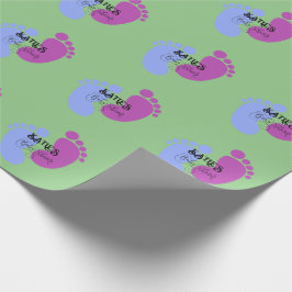 Personaliseer het Unisex Baby Feet Flat Icon Cadeaupapier
