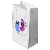 Personaliseer het Unisex Baby Feet Flat Icon Klein Cadeauzakje (Achterkant Gekanteld)