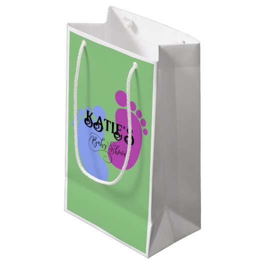 Personaliseer het Unisex Baby Feet Flat Icon Klein Cadeauzakje (Voorkant Gekanteld)