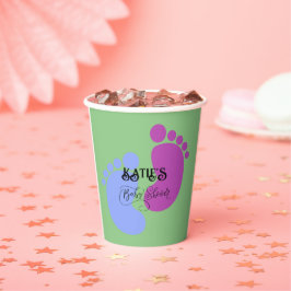Personaliseer het Unisex Baby Feet Flat Icon Papieren Bekers