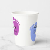Personaliseer het Unisex Baby Feet Flat Icon Papieren Bekers (Rechts)