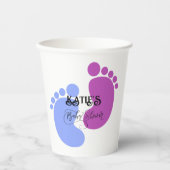 Personaliseer het Unisex Baby Feet Flat Icon Papieren Bekers (Voorkant)