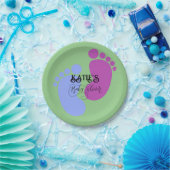 Personaliseer het Unisex Baby Feet Flat Icon Papieren Bordje (Feest)