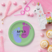 Personaliseer het Unisex Baby Feet Flat Icon Papieren Bordje (Feest)