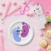 Personaliseer het Unisex Baby Feet Flat Icon Papieren Bordje (Feest)