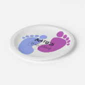 Personaliseer het Unisex Baby Feet Flat Icon Papieren Bordje (Gekanteld)