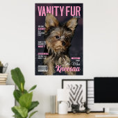 Personaliseer het! VF Girly Pink Mag Hoesje Poster (Thuiskantoor)