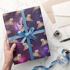 Personaliseer het! Vliegende Pizza Huisdier Cadeaupapier