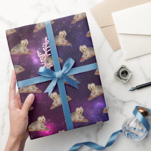 Personaliseer het! Vliegende Pizza Huisdier Cadeaupapier