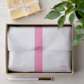 Personaliseer het vogeldagroze Daisy Ribbon Tissuepapier (Geschenk)