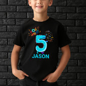 Personaliseer het! Woohoo Monster 5e Verjaardag Ki T-shirt