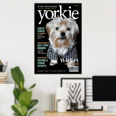 Personaliseer het! Yorkie Mag Poster (Thuiskantoor)
