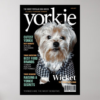 Personaliseer het! Yorkie Mag Poster