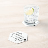 Personaliseer Hexagon Kartonnen Onderzetters (Insitu)