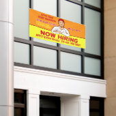 Personaliseer Hiring Technici Installateurs Helper Spandoek (Buitenkant Gebouw)