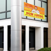 Personaliseer Hiring Technici Installateurs Hulpkr Spandoek (Buitenkant Gebouw)