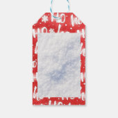Personaliseer HO HO HO HO Kerst Vakantie Geschenk Cadeaulabel (Achterkant)