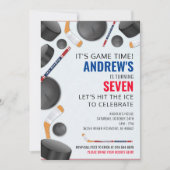 Personaliseer Hockey Sport Verjaardagsfeest Kaart (Voorkant)