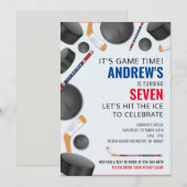 Personaliseer Hockey Sport Verjaardagsfeest Kaart (Voorkant / Achterkant)