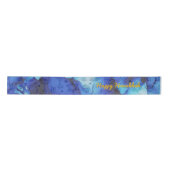 Personaliseer Holiday HAPPY HANUKKAH Satin Ribbon Satijnen Lint (Voorkant)