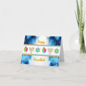 Personaliseer Holiday HAPPY HANUKKAH Wenskaart Kaart (Voorkant)