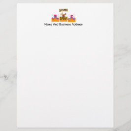 Personaliseer Home Sweet Home Onroerend goed Briefhoofd