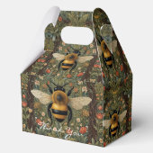 Personaliseer  hommel botanische bloemen bedankdoosjes (Voorkant)